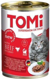 Tomi Tomi Biftekli Yetişkin 400 gr Kedi Maması kullananlar yorumlar